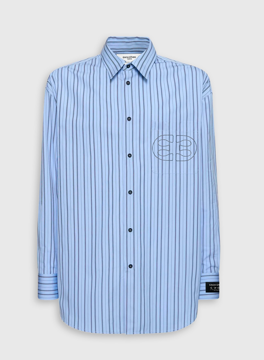 Classic Fit Shirt With Large Logo
