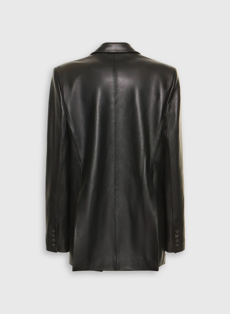 Tailored Leather Blazer