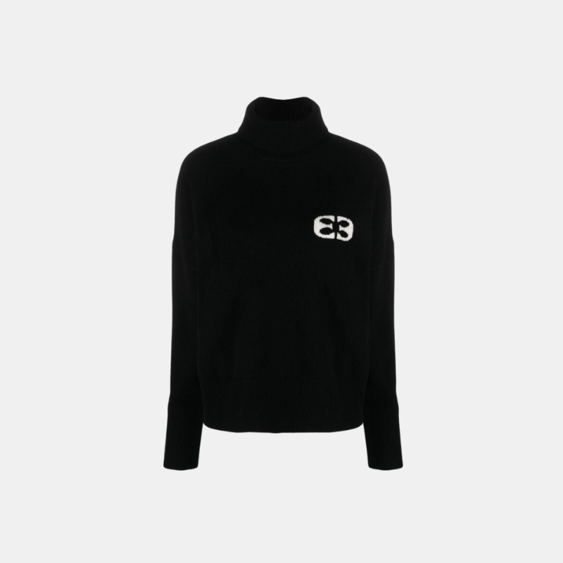 Signature Turtle Neck with Small Logo