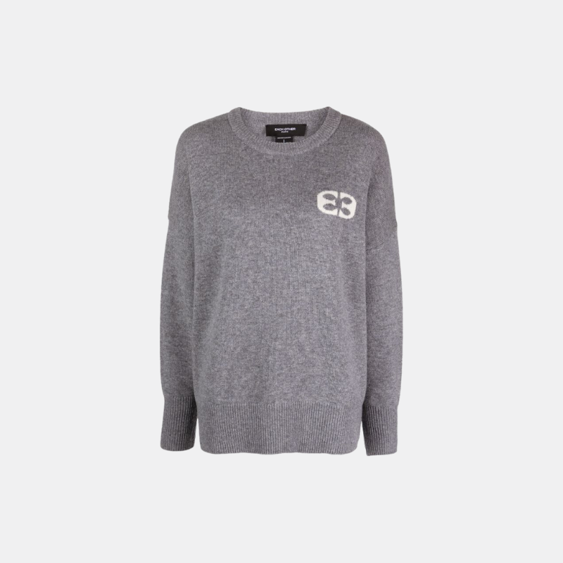 Signature Crew Neck Sweater with Small Logo
