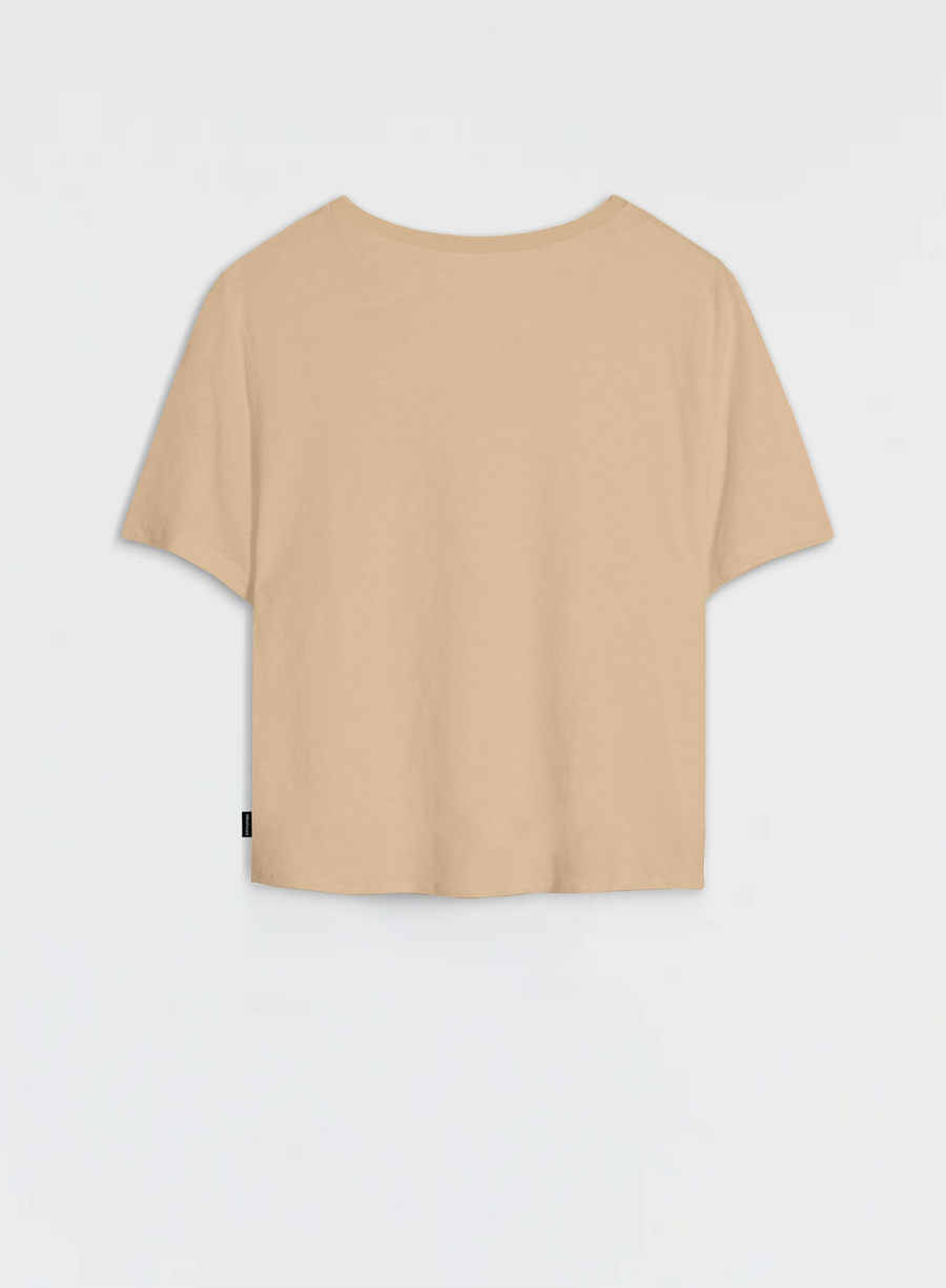 Boxy T-Shirt with Tone-on-Tone Logo