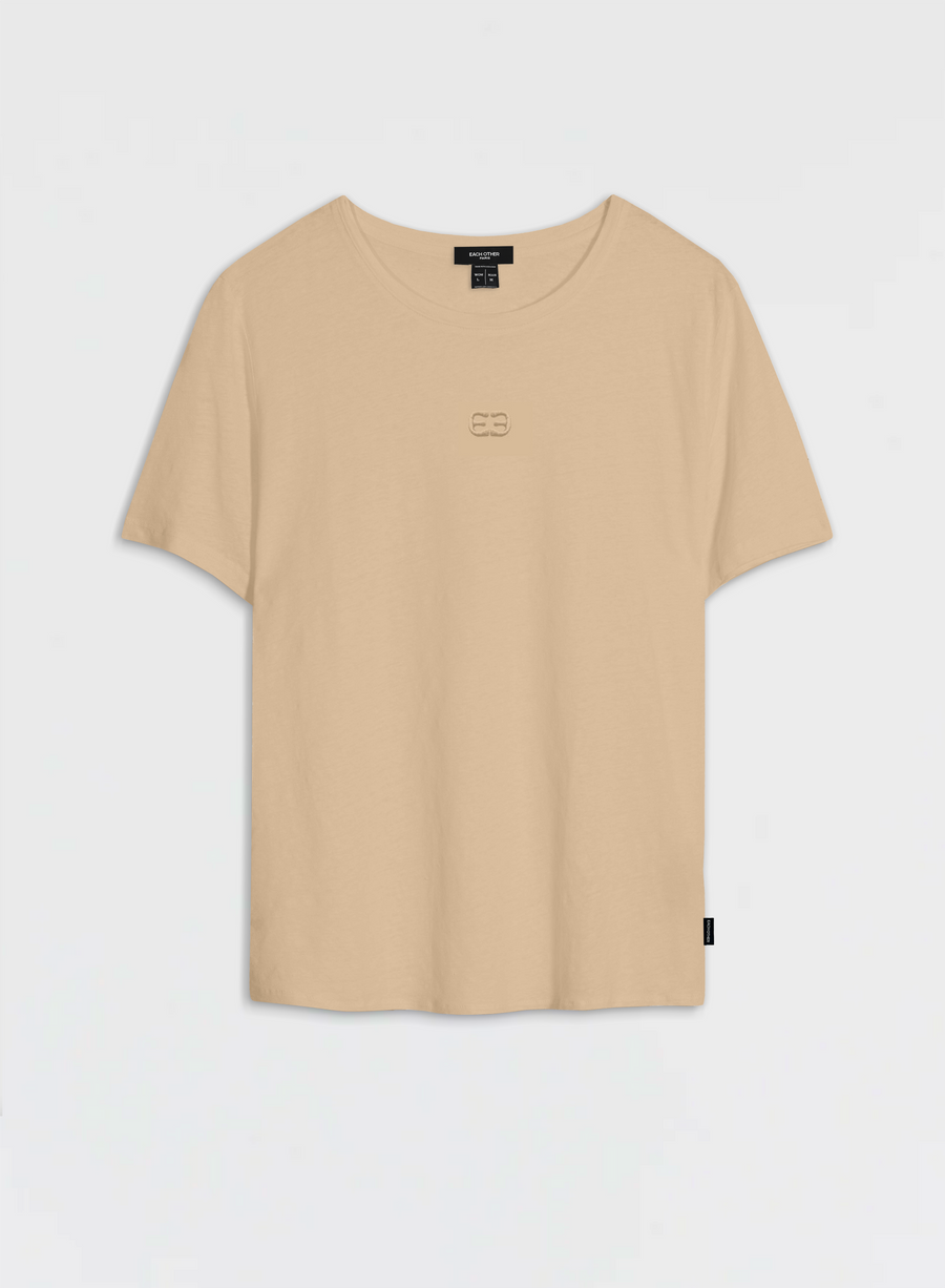 Regular Fit T-Shirt with Tone-on-Tone Logo