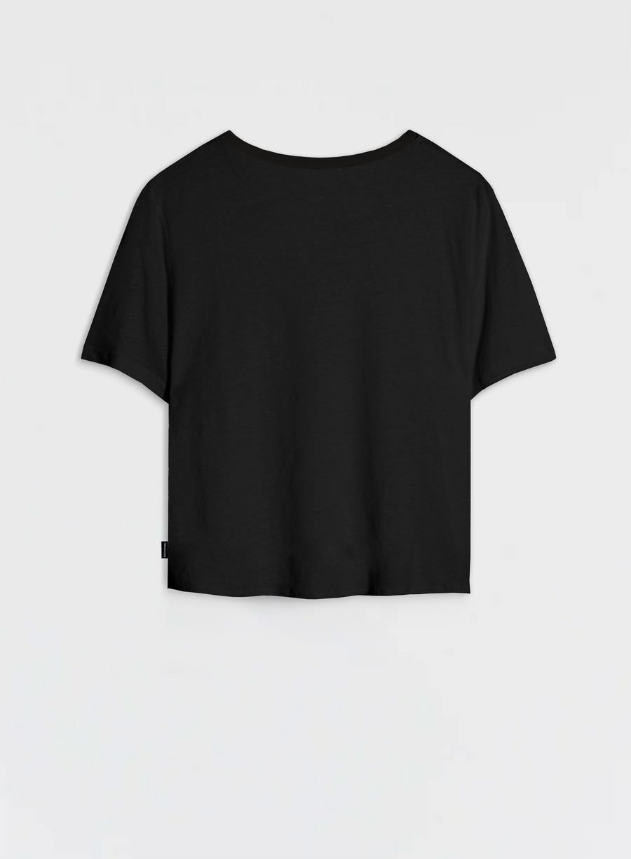 Boxy T-Shirt with Classic Logo Print