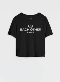 Tシャツ・カットソー SHORT BOXY T-SHIRT WITH LOGO Boxy T-Shirt with Classic Logo Print – Each x Other