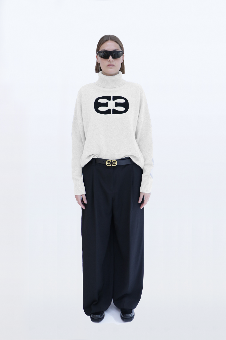 Signature Turtle Neck with Large Logo