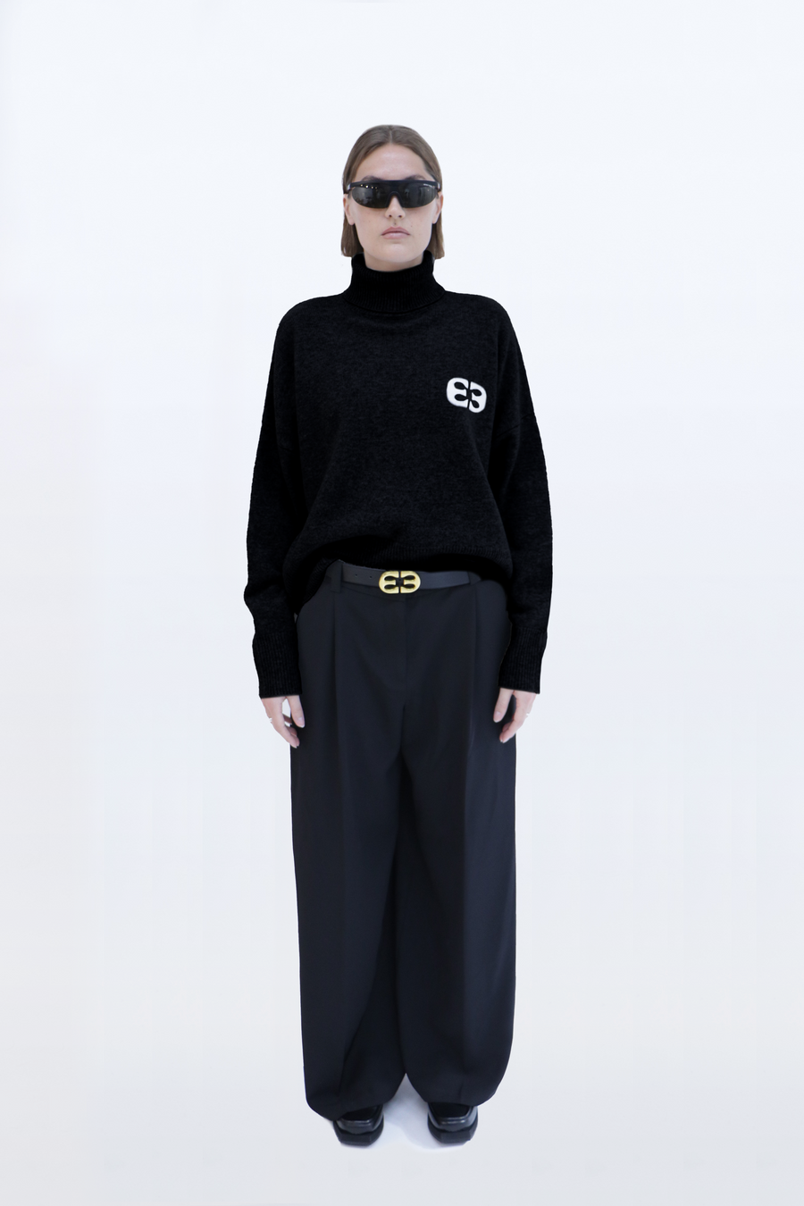 Signature Turtle Neck with Small Logo