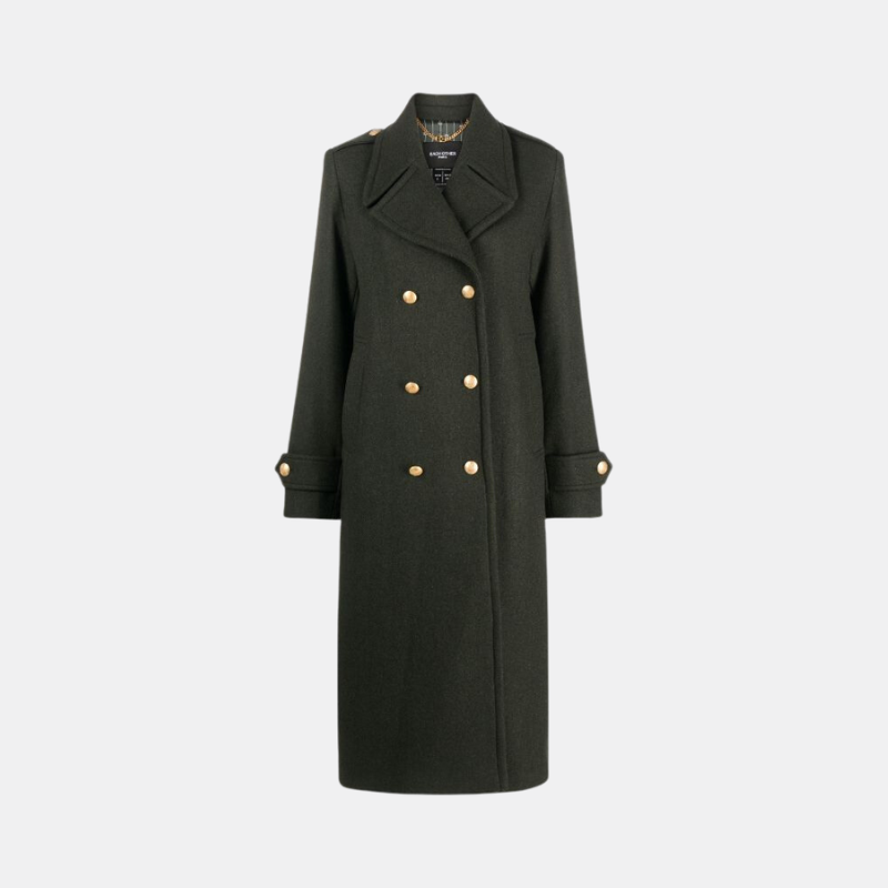 Double Breasted Military Coat