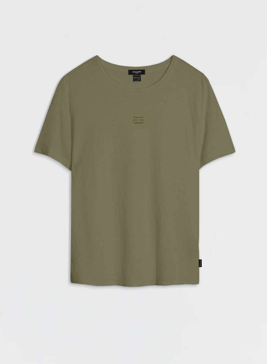 Regular Fit T-Shirt with Tone-on-Tone Logo