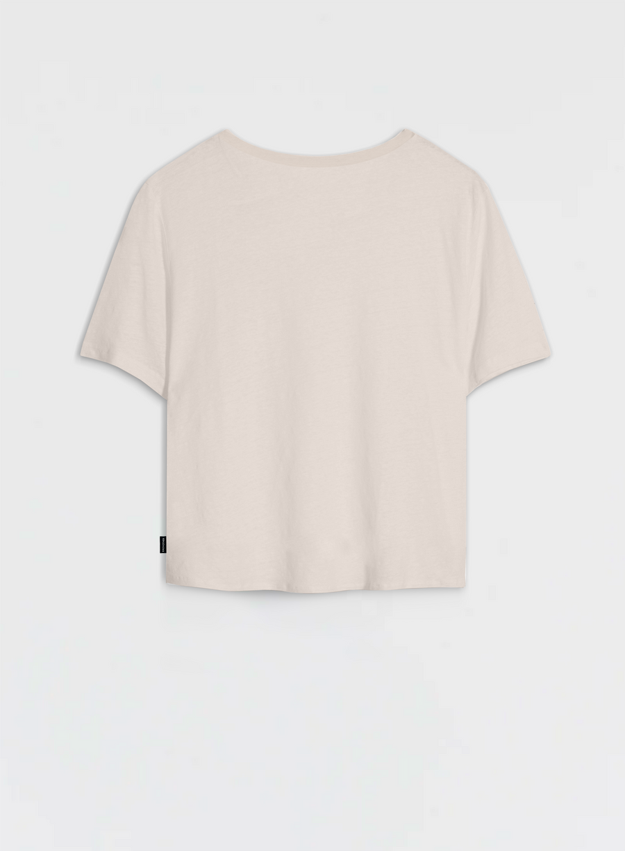 Boxy T-Shirt with Tone-on-Tone Logo