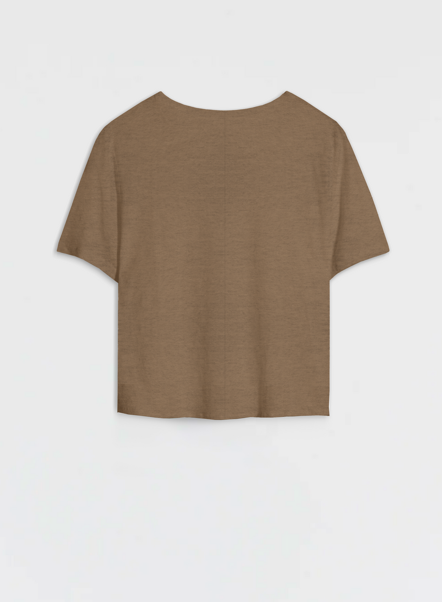 Linen Boxy T-Shirt