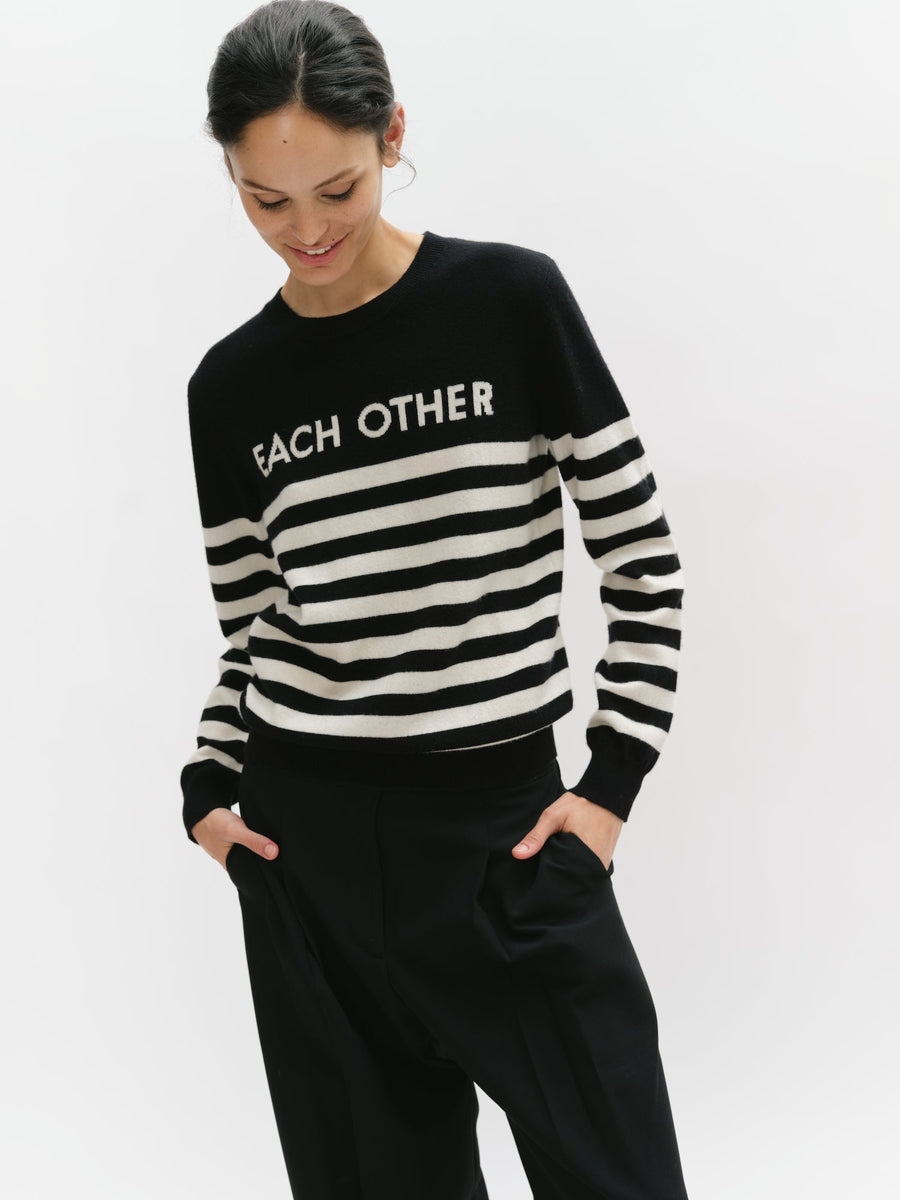 Each Other Classic Striped Mariner Knit Sweater