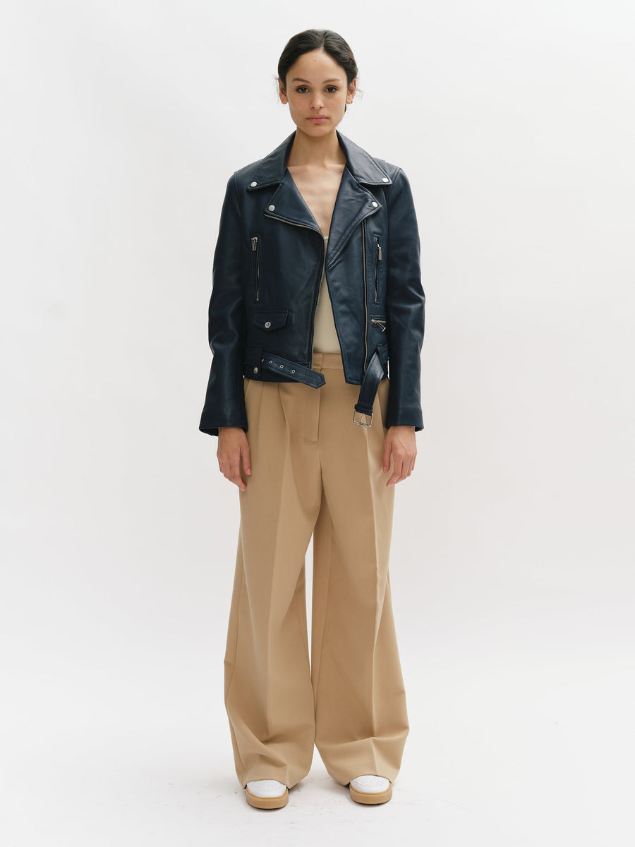 Classic Leather Biker Jacket