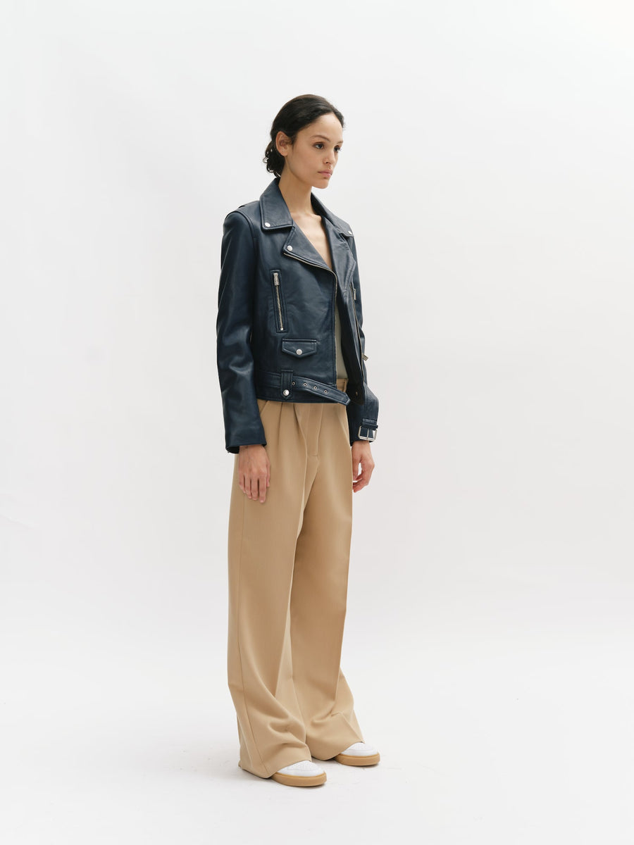 Classic Leather Biker Jacket