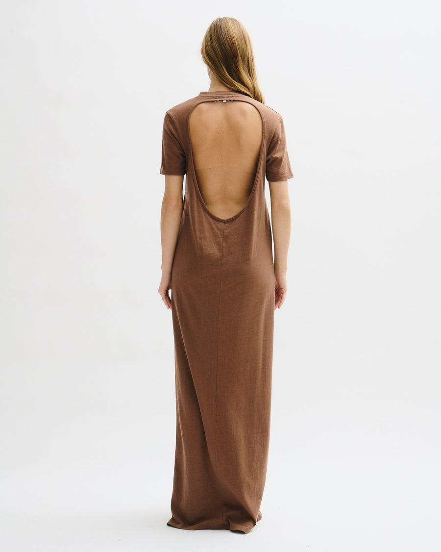 Long open-back dress