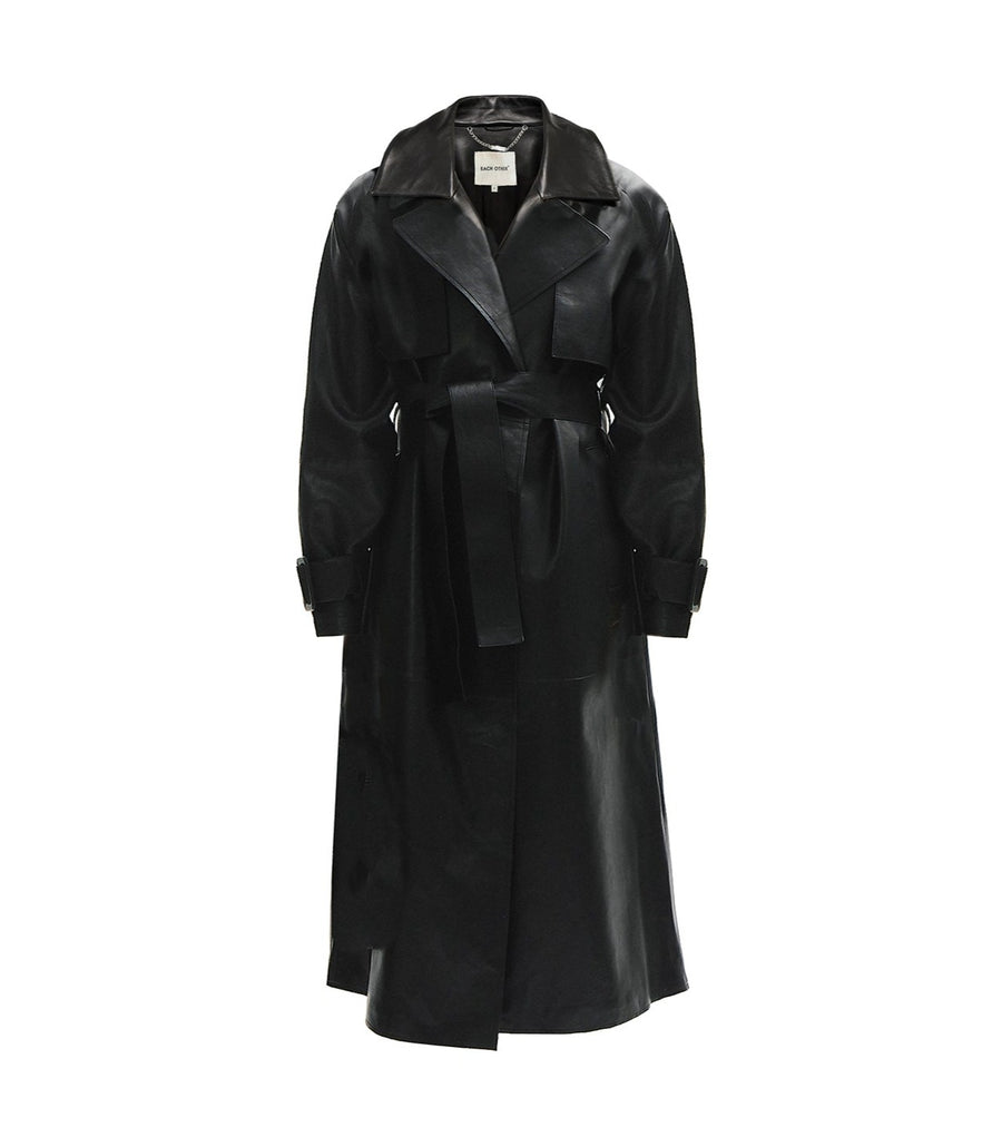 Each Other x Elizabeth Sulcer Long Oversize Vegan Leather Trench Coat