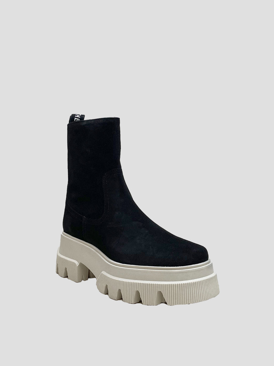 Dollaro Platform Chunky Black Suede Boots
